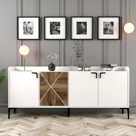 Hanah Home Venedik Consola Industrial Blanca
